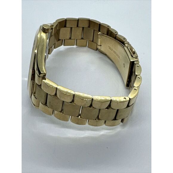 Michael Kors Slim Runway MK3179 Women's Gold Tone Analog Dial Wrist Watch JNA650 - Picture 7 of 11